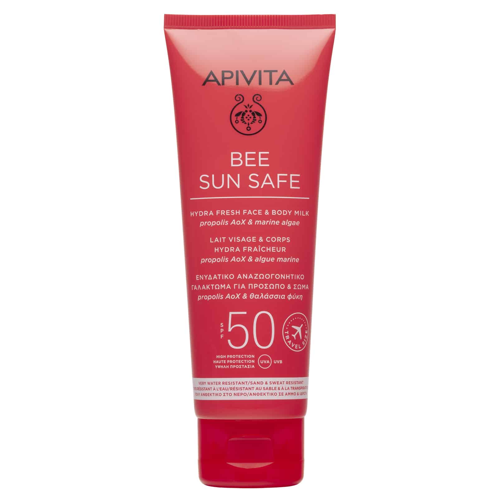 APIVITA - BEE SUN SAFE Ενυδατικό Γαλάκτωμα για πρόσωπο & σώμα SPF50 - 100ml